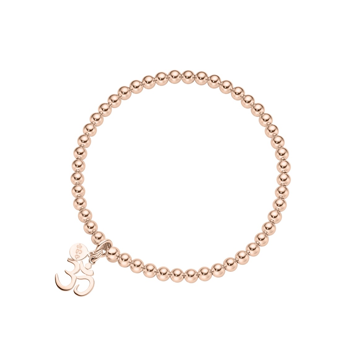 ladies bracelet om rosegold-plated