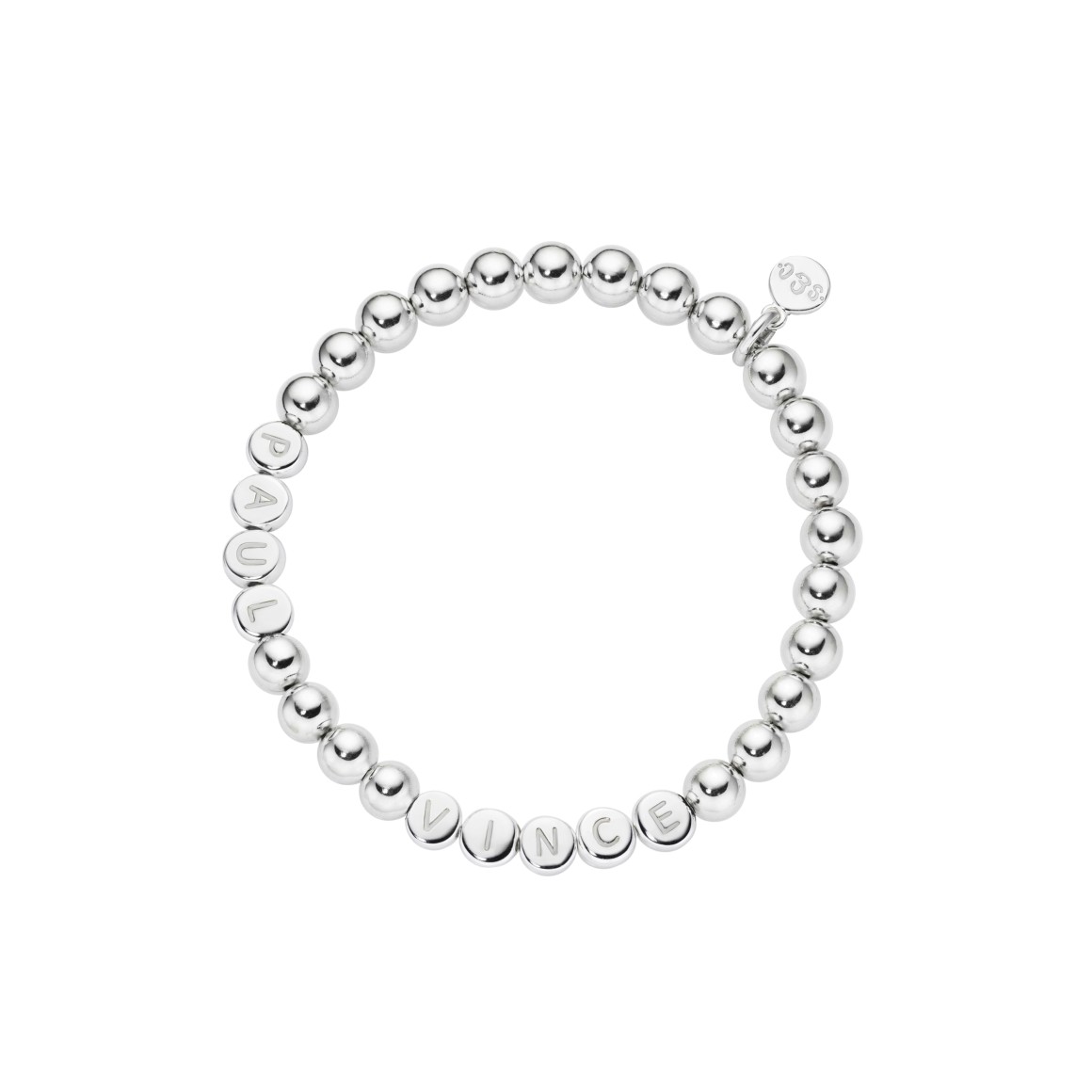 strawberry & cream Namensarmband Silber M Namen