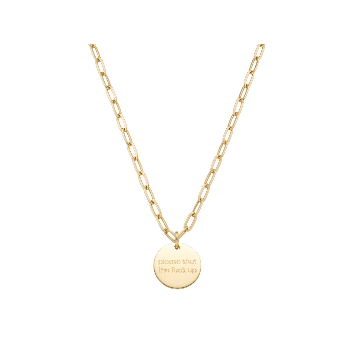 solo II bold necklace 18 karat gold