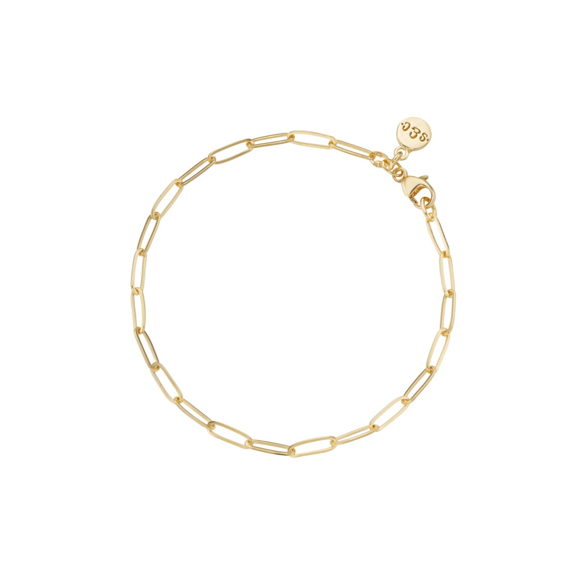 Small link bracelet Sterling silver gold-plated