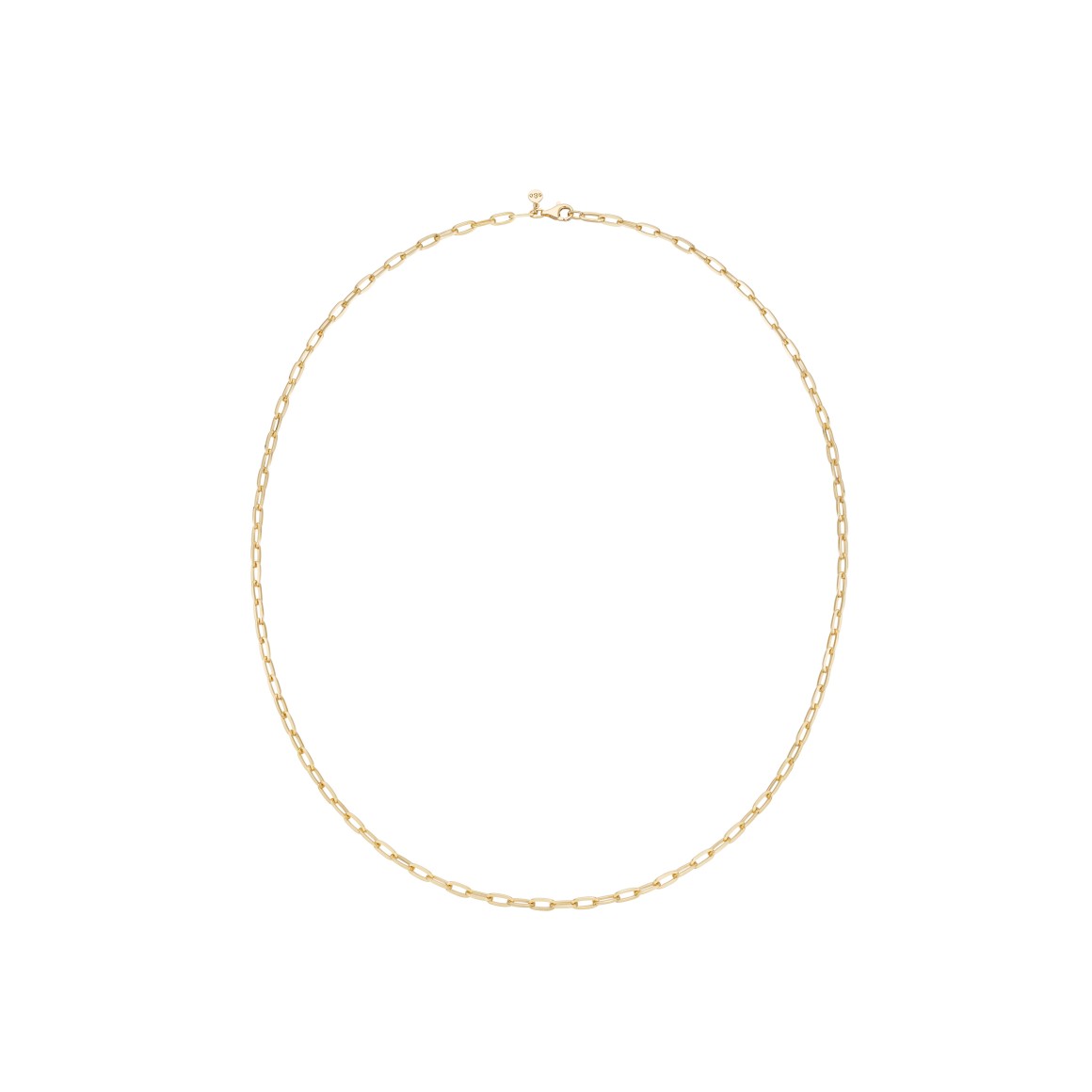 long link chain sterling silver gold-plated