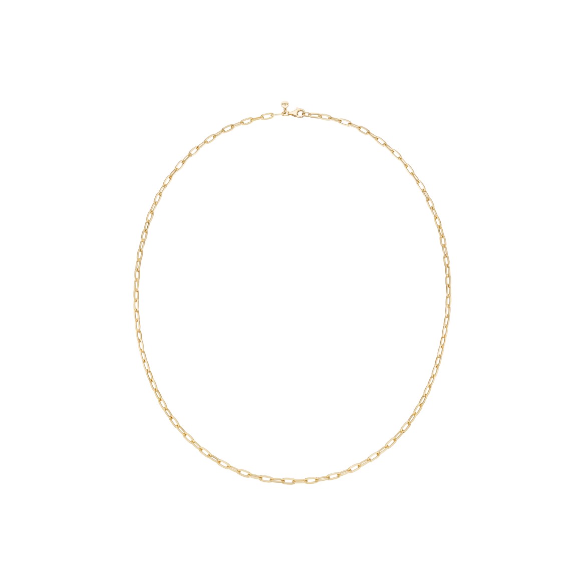 long link chain sterling silver gold-plated