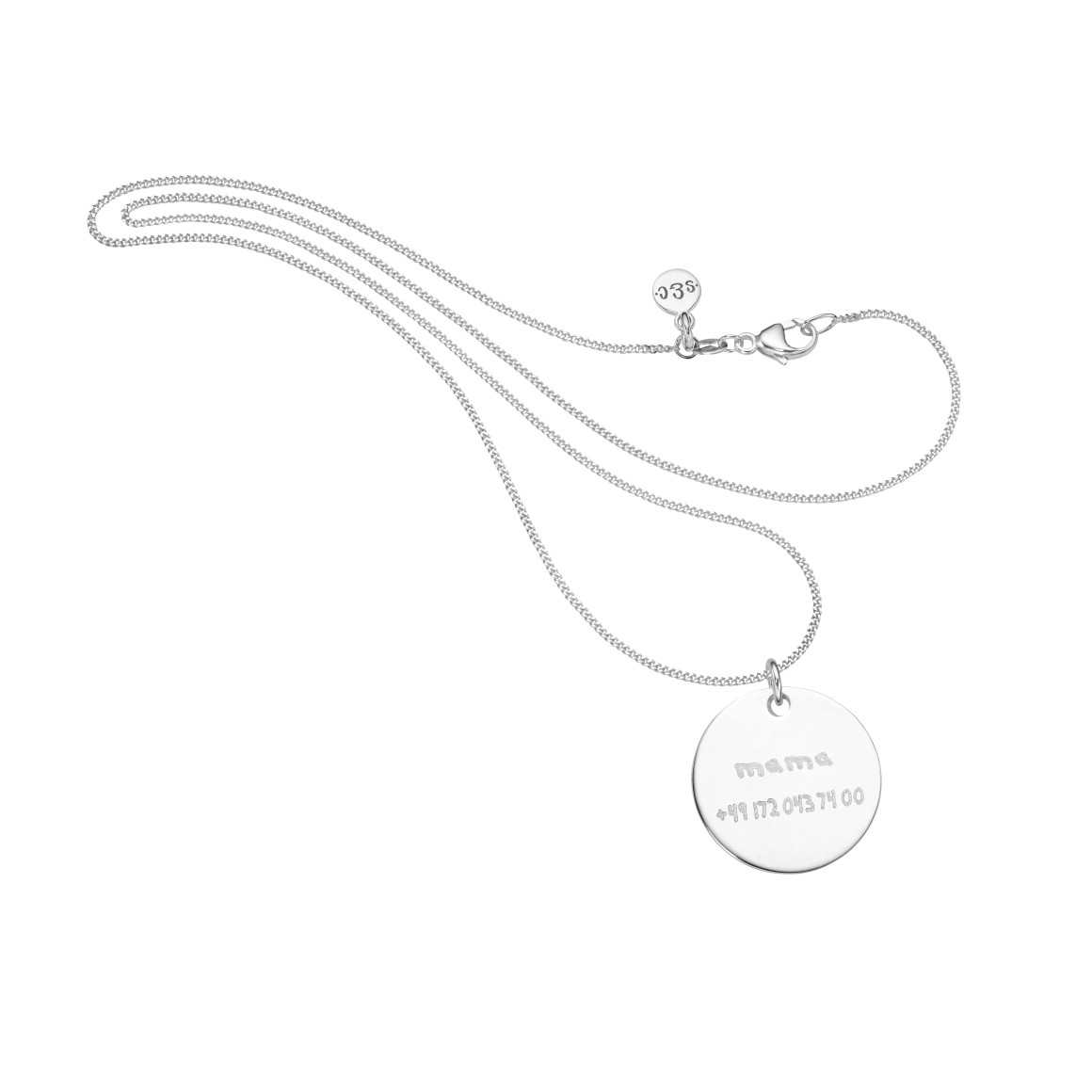 kids SOS necklace Sterling silver