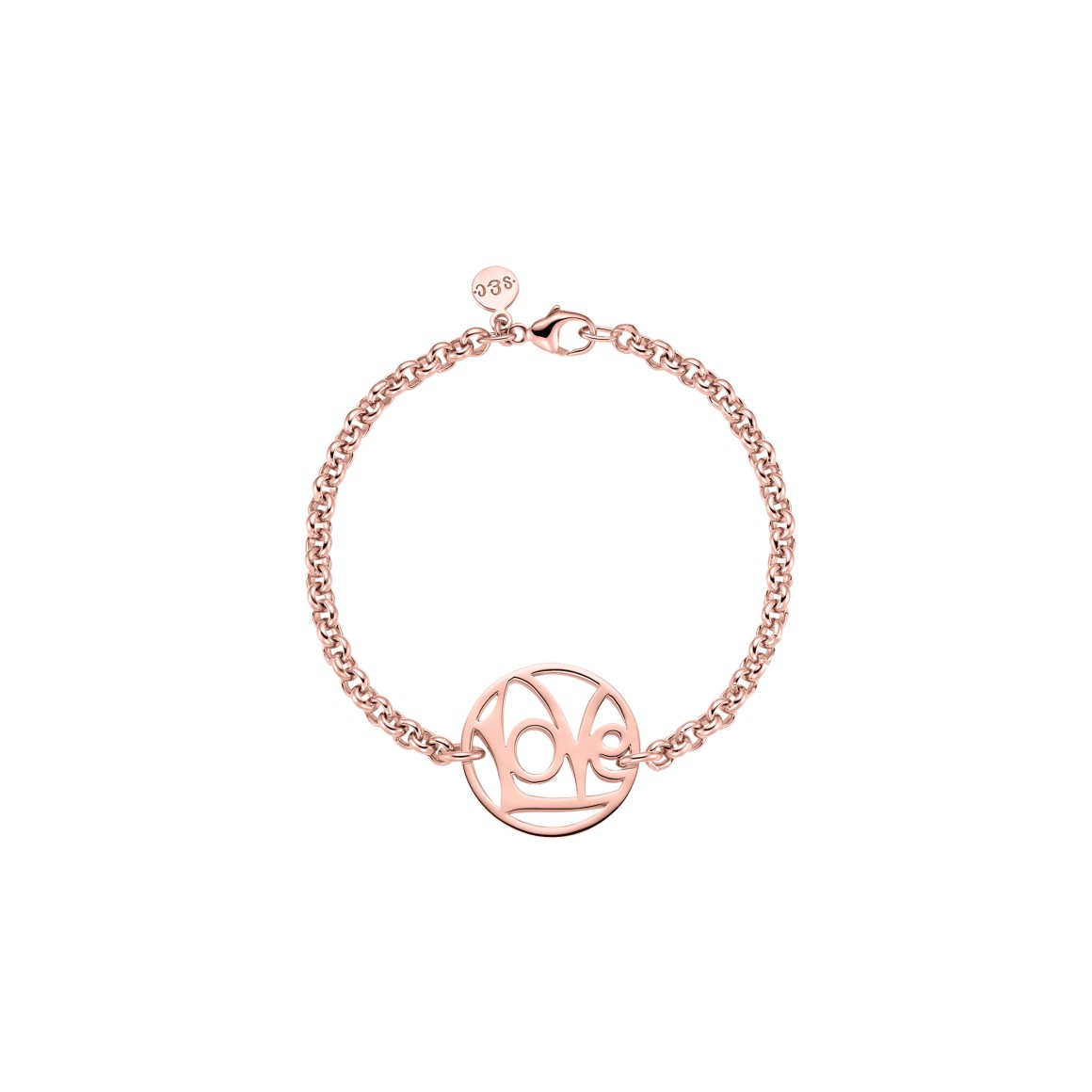 LoVe bracelet sterling silver rose gold plated