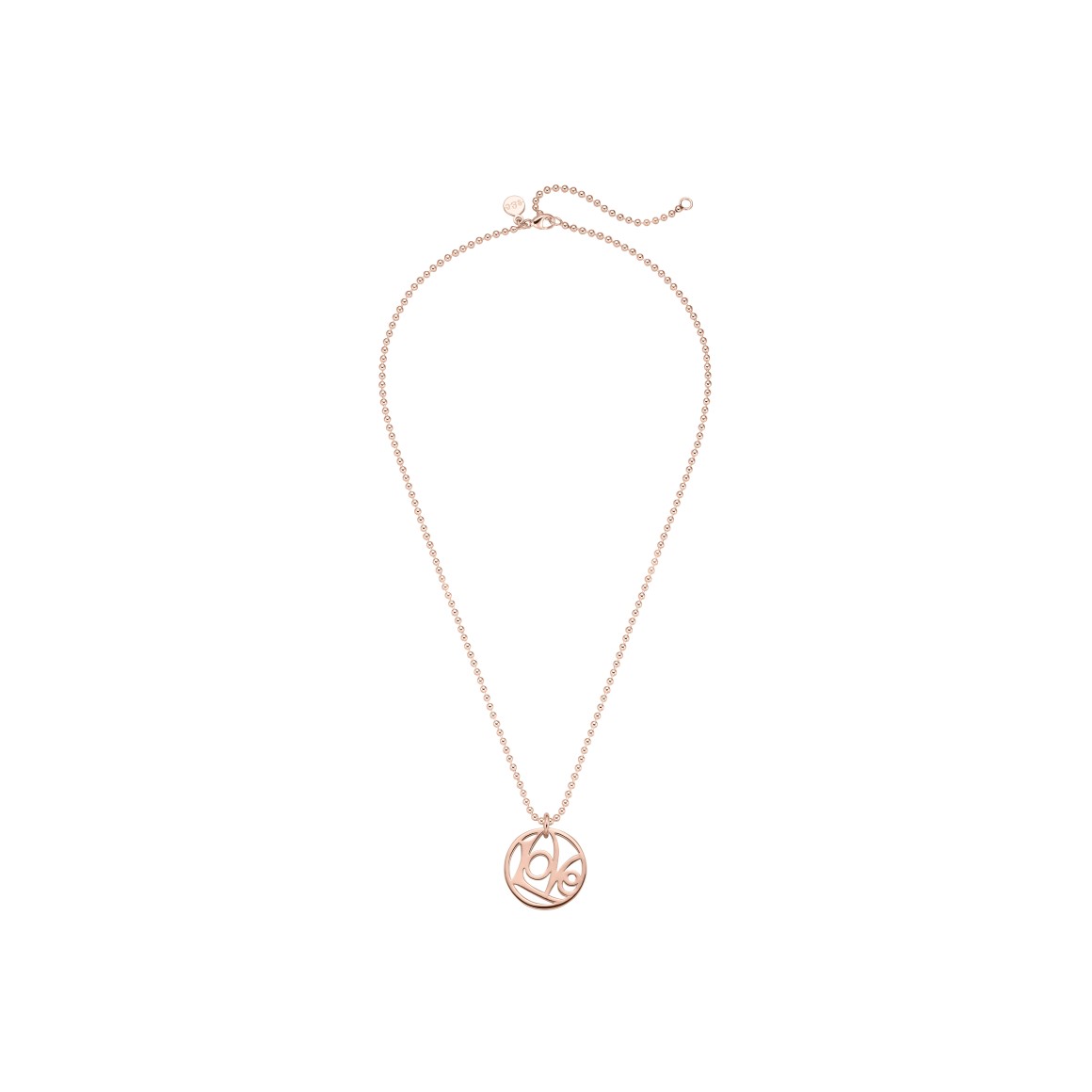 Vollansicht Love Halskette von strawberry & cream in Roségold