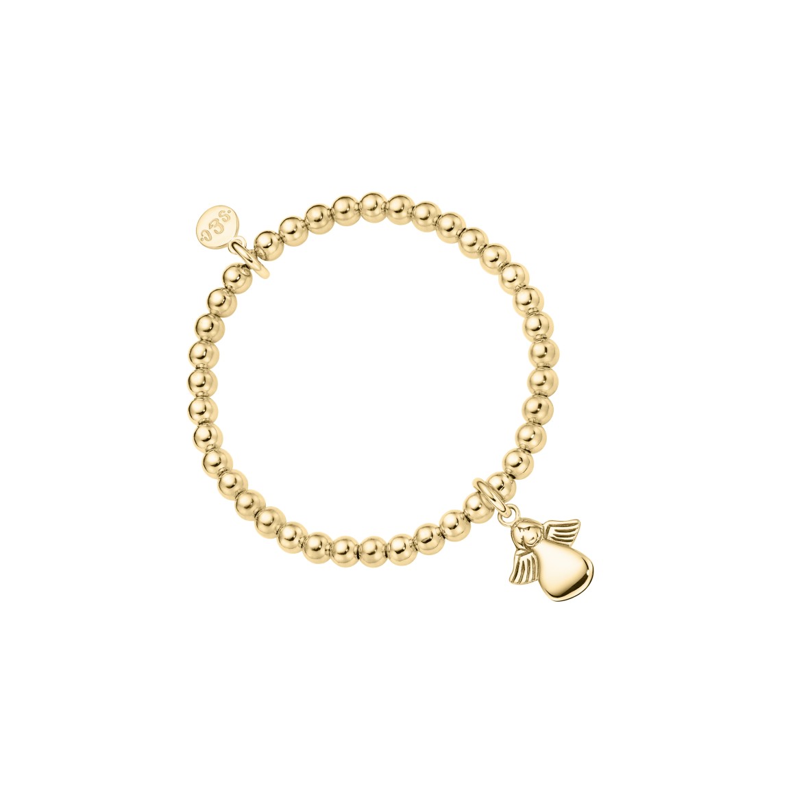 kids bracelet angel sterling silver gold-plated