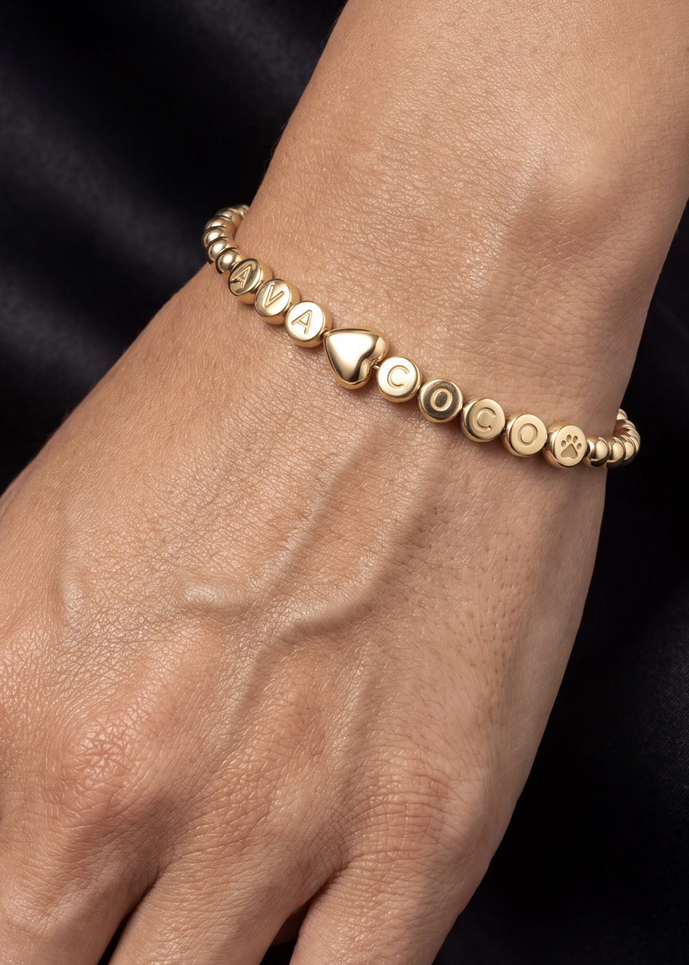 Namensarmband Classic 18 Karat Gold